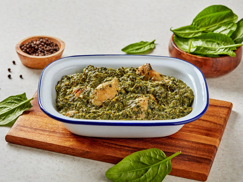 Mâncărică de spanac cu piept de pui