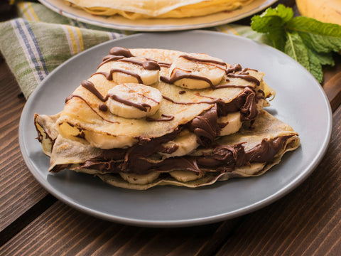 Clătite cu Nutella și banane